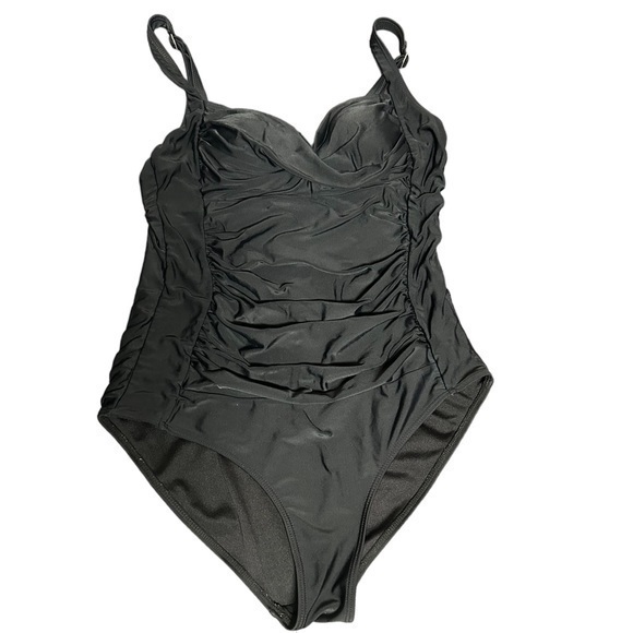 Ekouaer Women's One Piece‎ Swimsuit Ruched Tummy Control MED Push Up Swi… - Picture 1 of 6